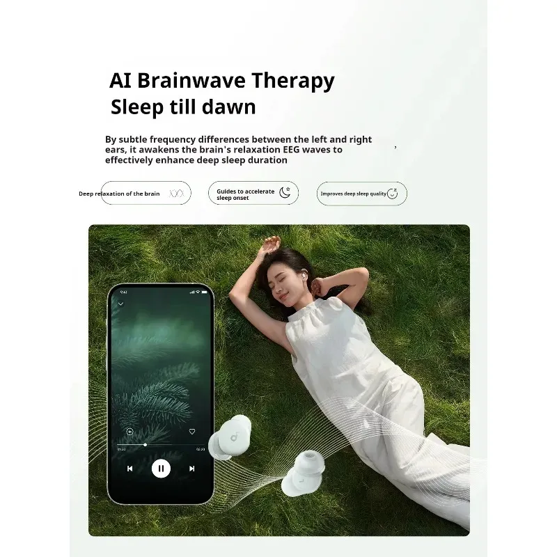 Écouteurs sans fil Bluetooth Soundcore Sleep A30 – Réduction de bruit active haute fréquence jusqu'à -30 dB (ANC) – Écouteurs intra-auriculaires compacts – Batterie 800 mAh 3