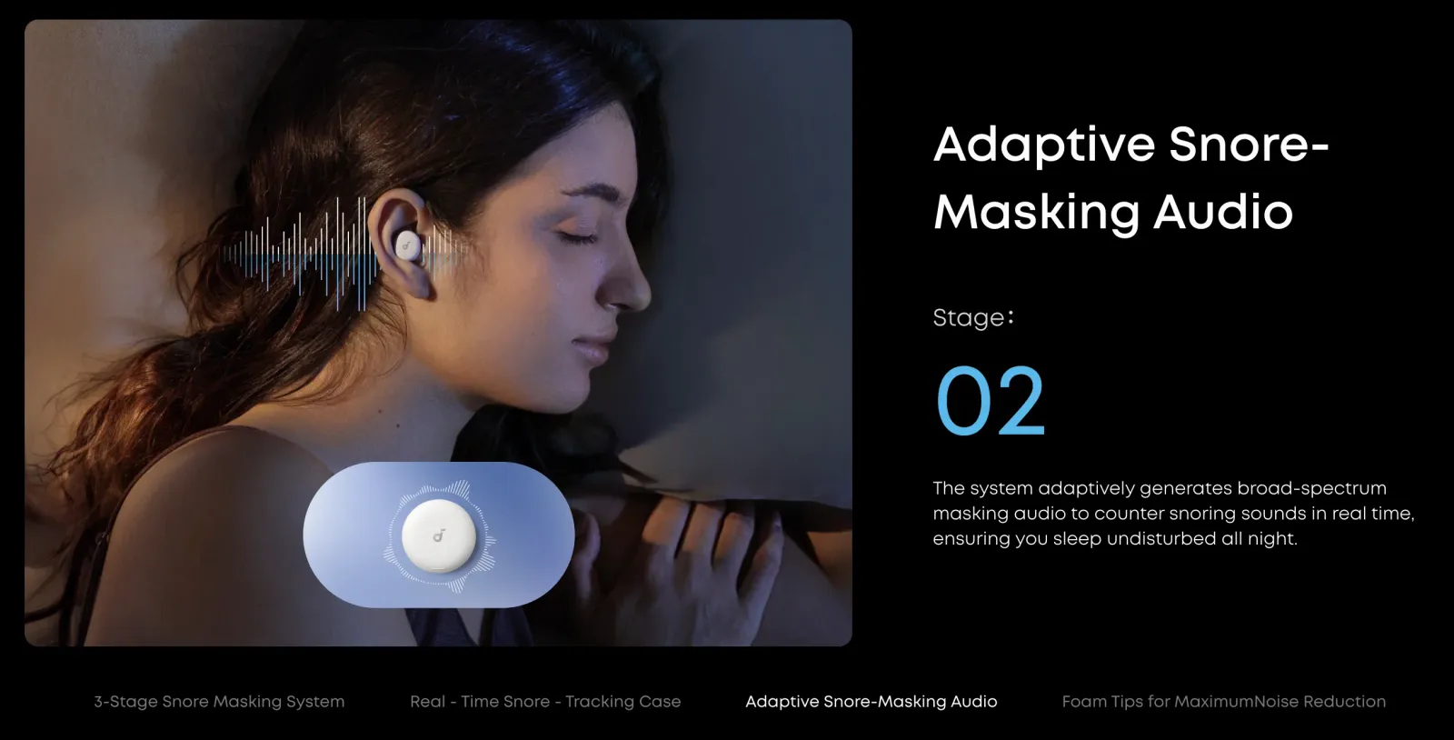 Sommeil réparateur avec audio binaural