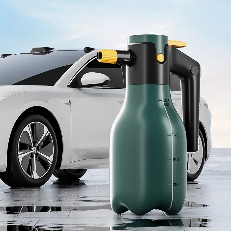 Pulvérisateur à mousse électrique 2 L avec buse haute pression réglable 60° pour lavage de voiture, nettoyage de véhicules, maison et jardin 5