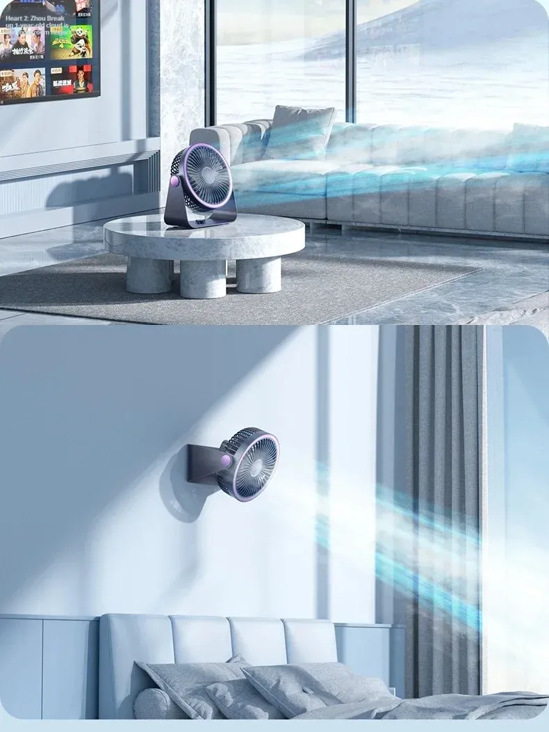 Détail des pales du ventilateur