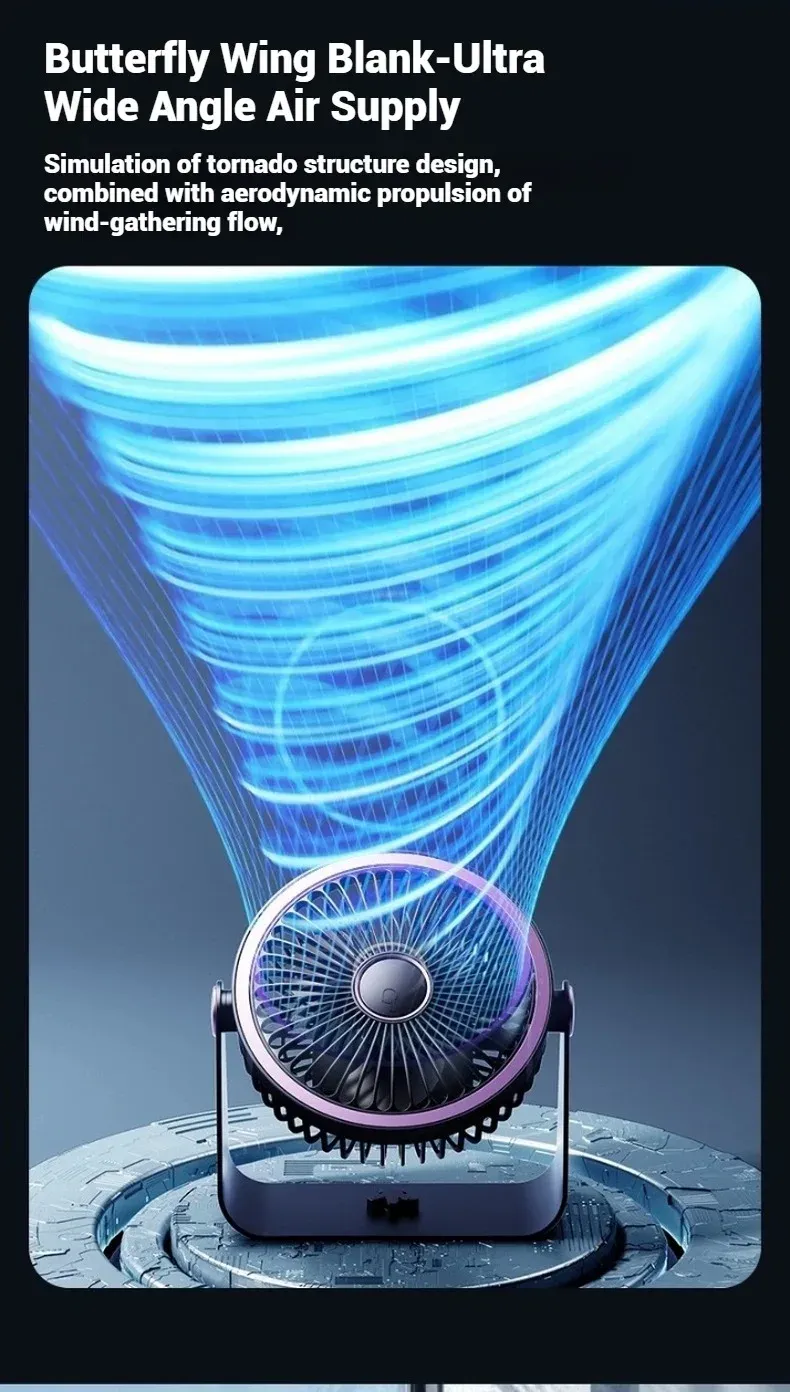 Ventilateur posé sur un bureau