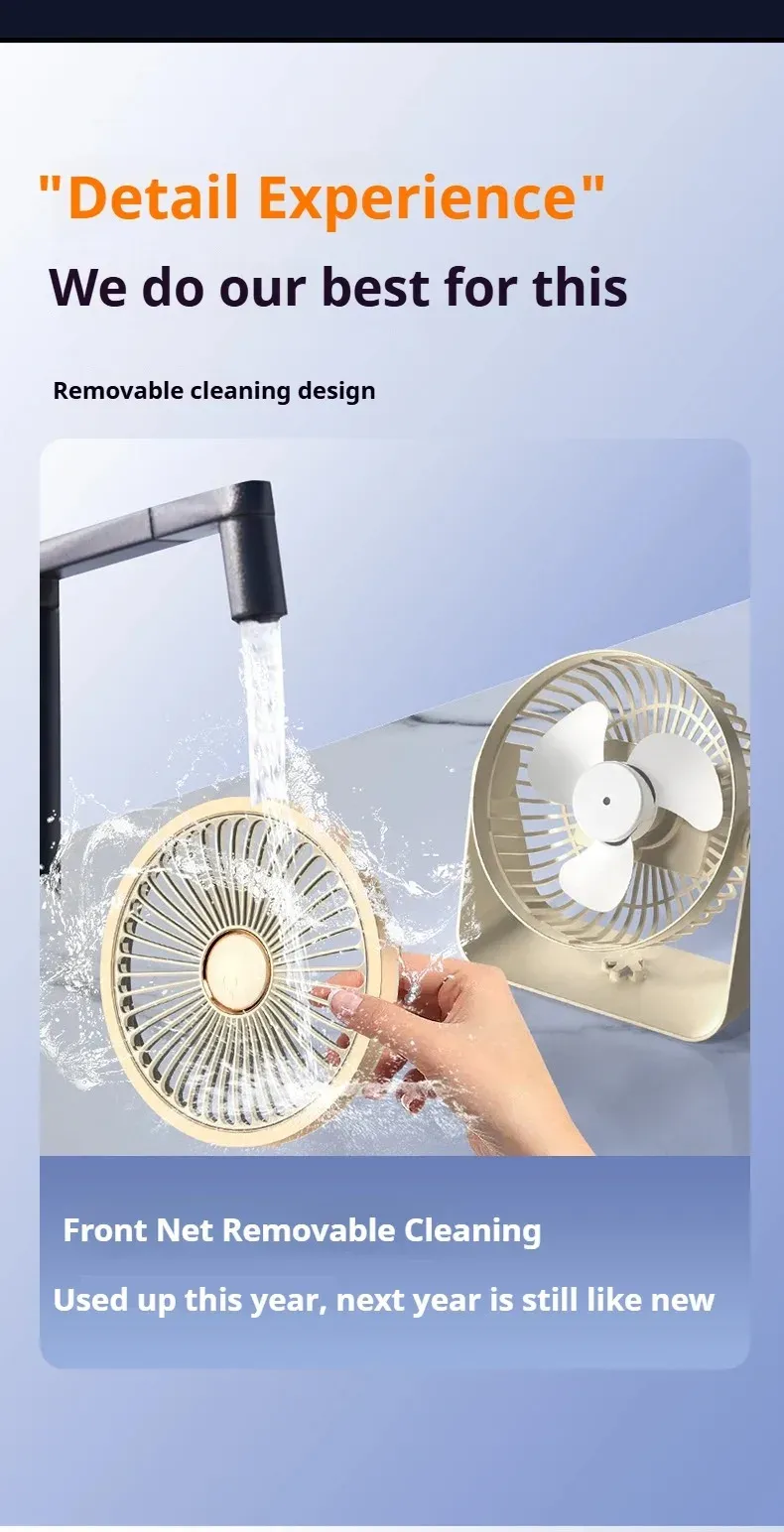 Ventilateur de bureau nomade, ambiance intérieure