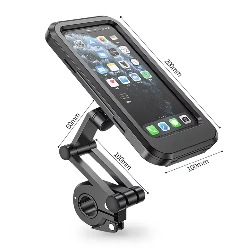 360° Support de téléphone pour moto, étanche et rotatif, compatible vélo et GPS. 6