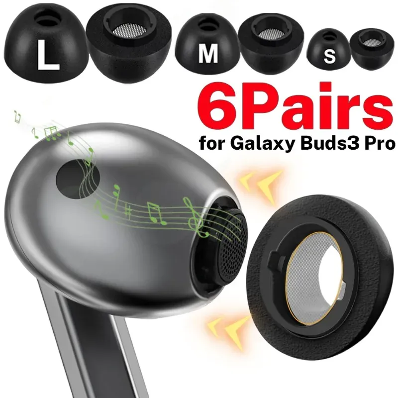 Embouts en mousse à mémoire de forme pour écouteurs Samsung Galaxy Buds3 Pro