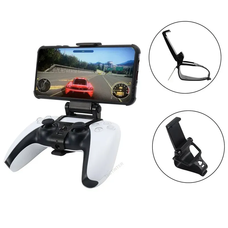 Support de téléphone pour manette PS5 en situation