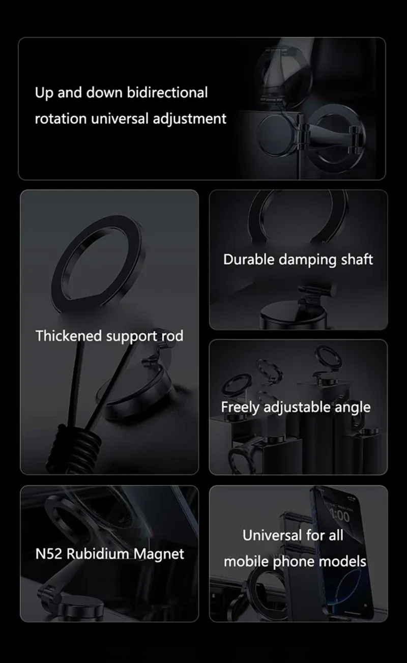 Support magnétique MagSafe pour voiture, détail du design