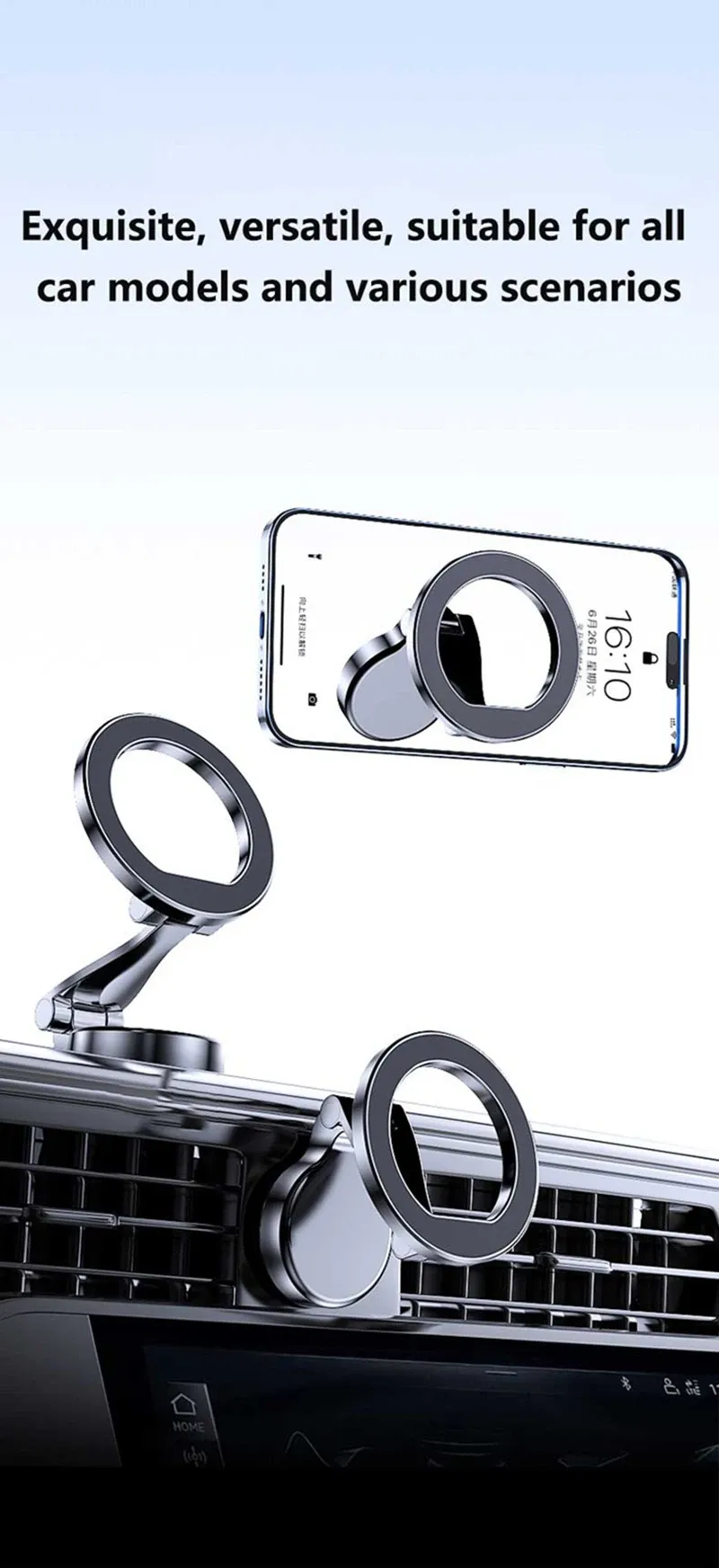 Support magnétique MagSafe pour voiture, articulation