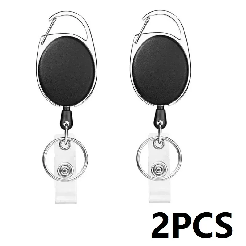 Porte-badge rétractable avec cordon, porte-carte d'identité, porte-clés HZ03 9