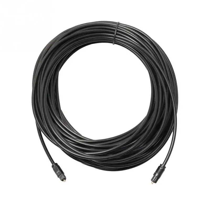 Câble audio optique numérique plaqué or Toslink, 1 m, 1,5 m, 2 m, 3 m, 5 m, 10 m, 15 m, 20 m, SPDIF, MD, DVD 5