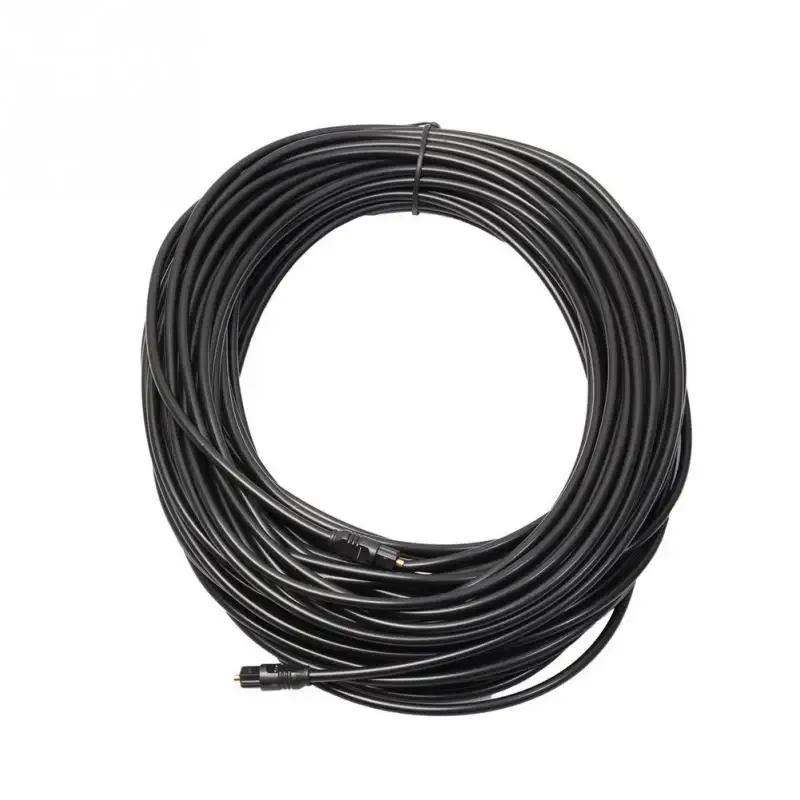 Câble audio optique numérique plaqué or Toslink, 1 m, 1,5 m, 2 m, 3 m, 5 m, 10 m, 15 m, 20 m, SPDIF, MD, DVD 6