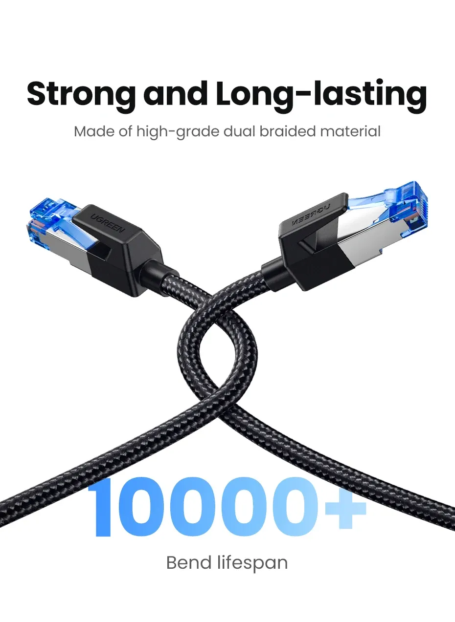 Câble Ethernet UGREEN Cat 8 – souplesse du câble