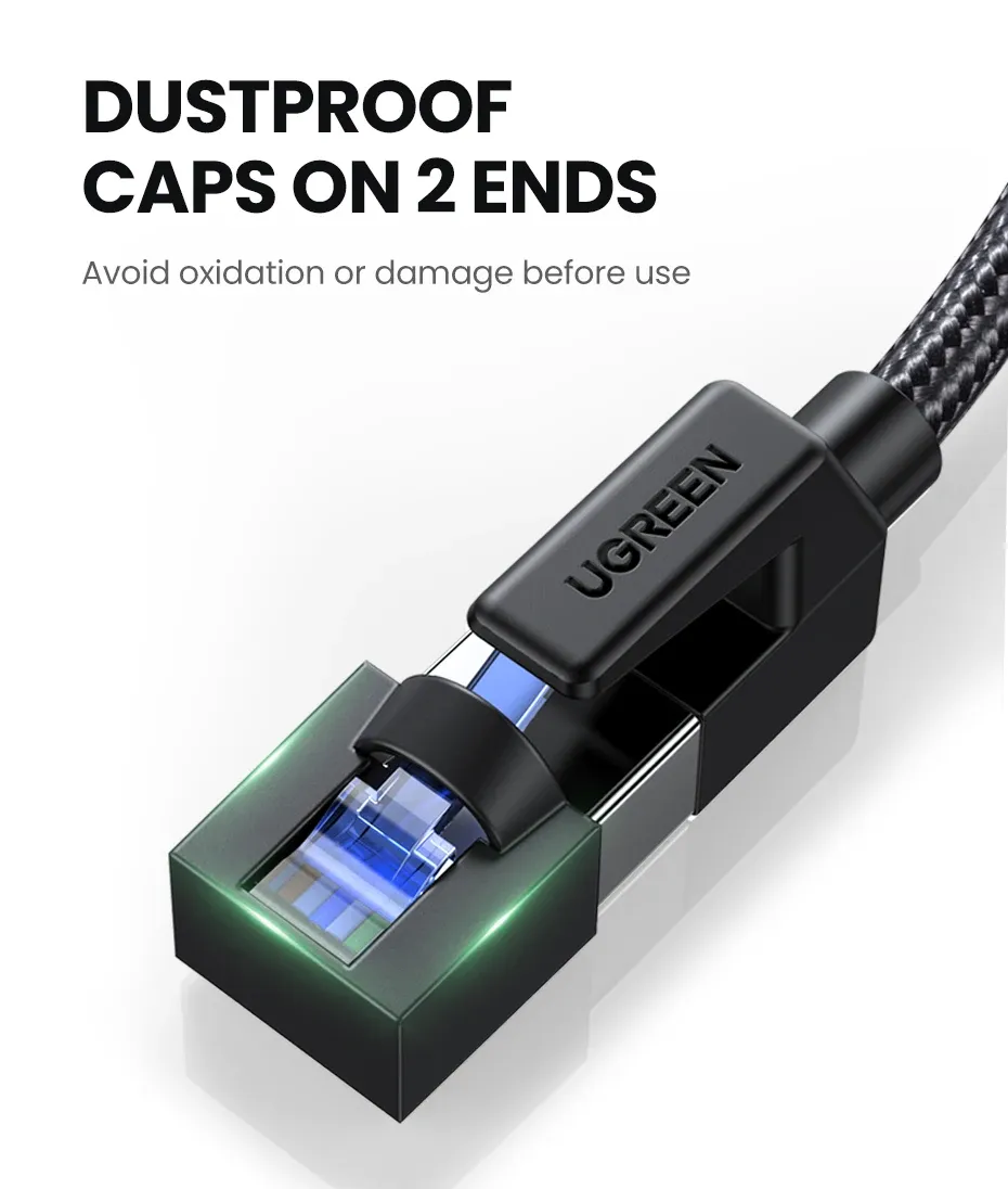 Câble Ethernet UGREEN Cat 8 – usage bureautique