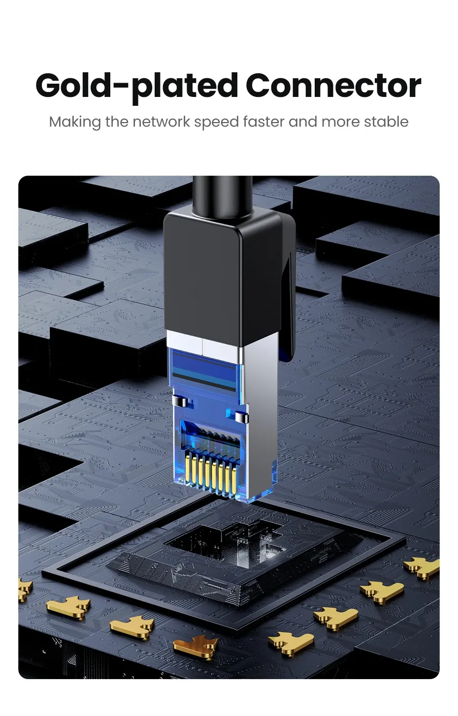 Câble Ethernet UGREEN Cat 8 – installation routeur
