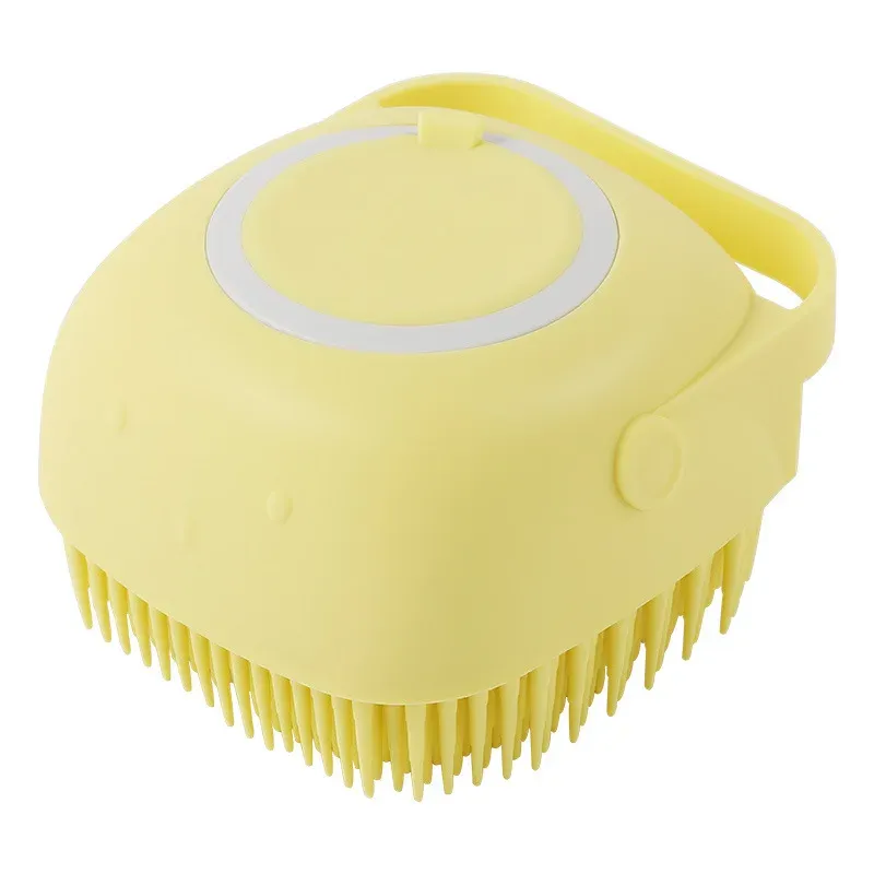 Gant de massage en silicone pour chien et chat, brosse de toilettage pour le bain 9