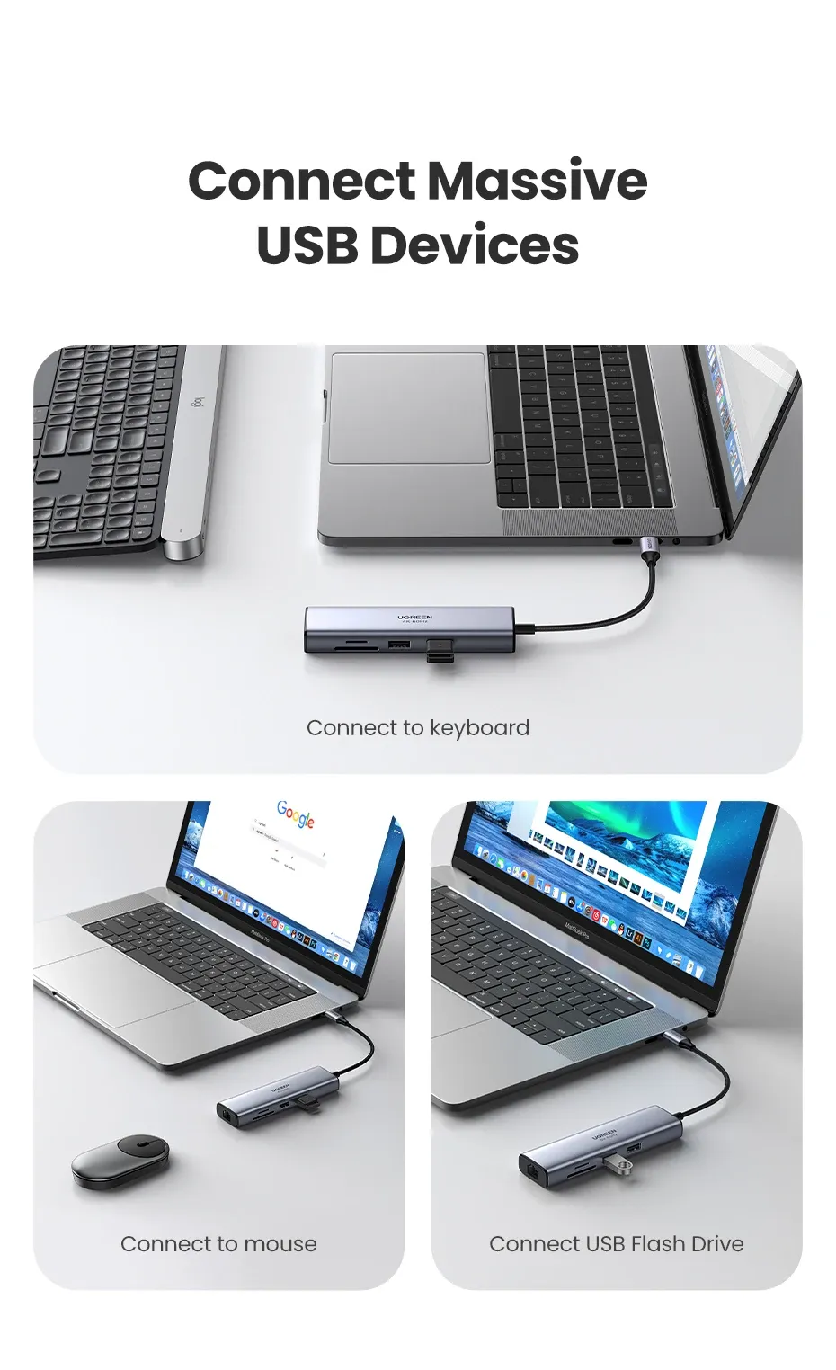 Connexion de nombreux périphériques USB