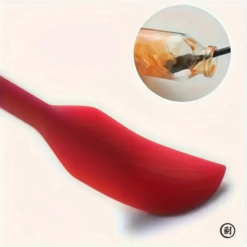 Ensemble de 3 mini spatules en silicone – Résistantes à la chaleur, différentes tailles pour pots, bouteilles et cuisine 2