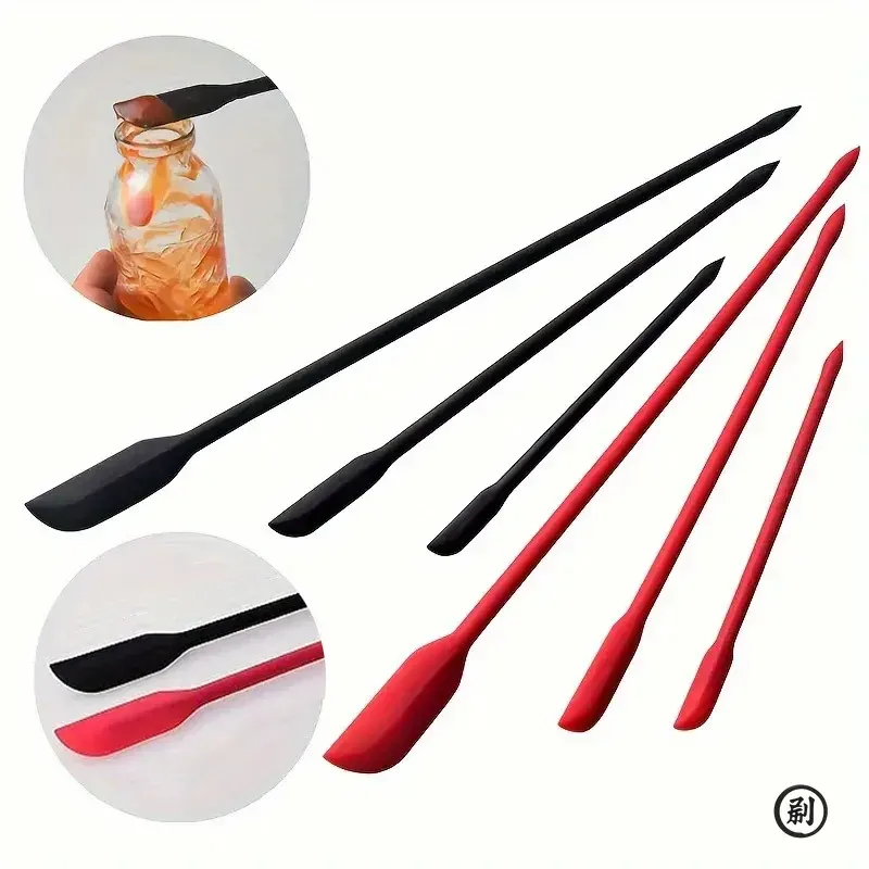 Ensemble de mini spatules en silicone, vue d'ensemble