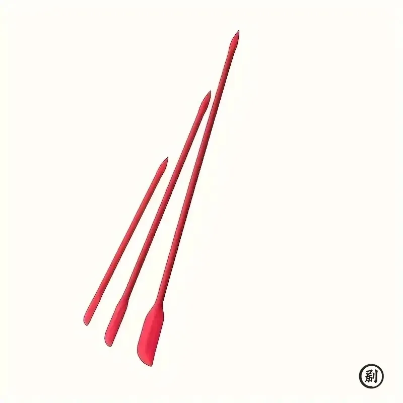 Ensemble de mini spatules en silicone, présentation finale
