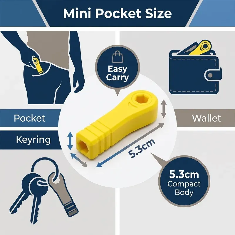 Mini tournevis à cliquet portable avec embout hexagonal, outil de rotation sans effort pour espaces étroits, kit de réparation pour montres et lunettes 6