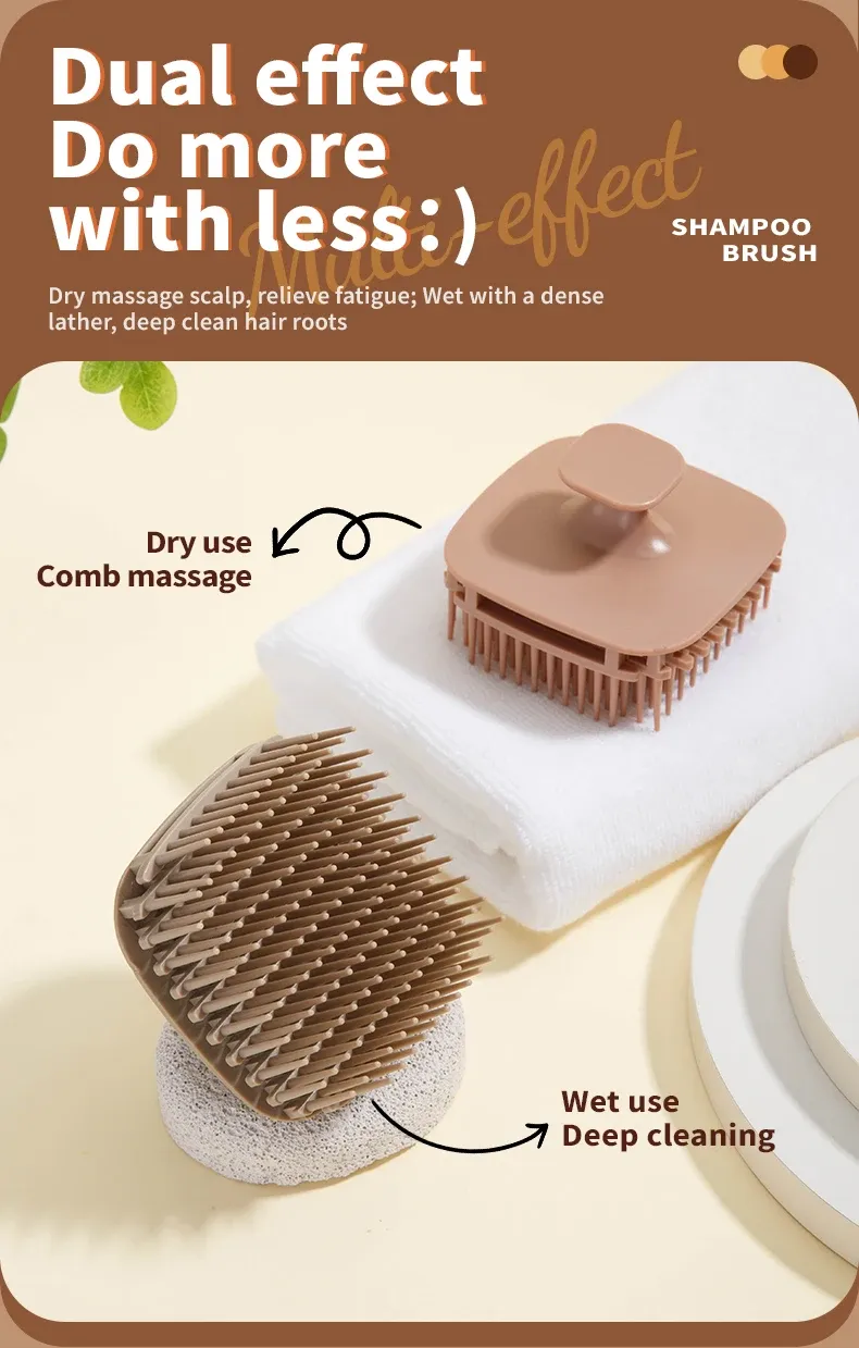 Brosse utilisée pour le lavage des cheveux