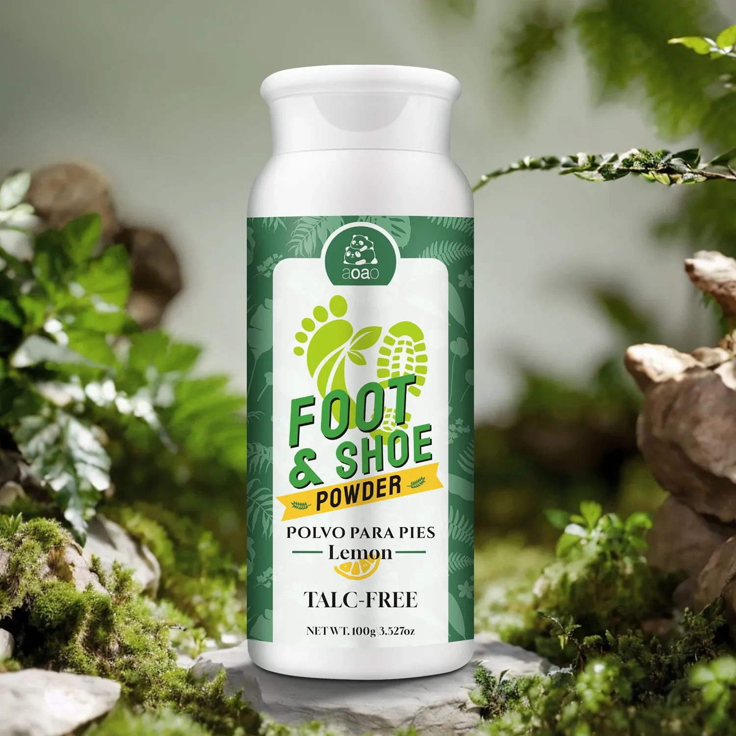 Poudre désodorisante pour pieds et chaussures à l'amidon de maïs, silice et citron - Image 1