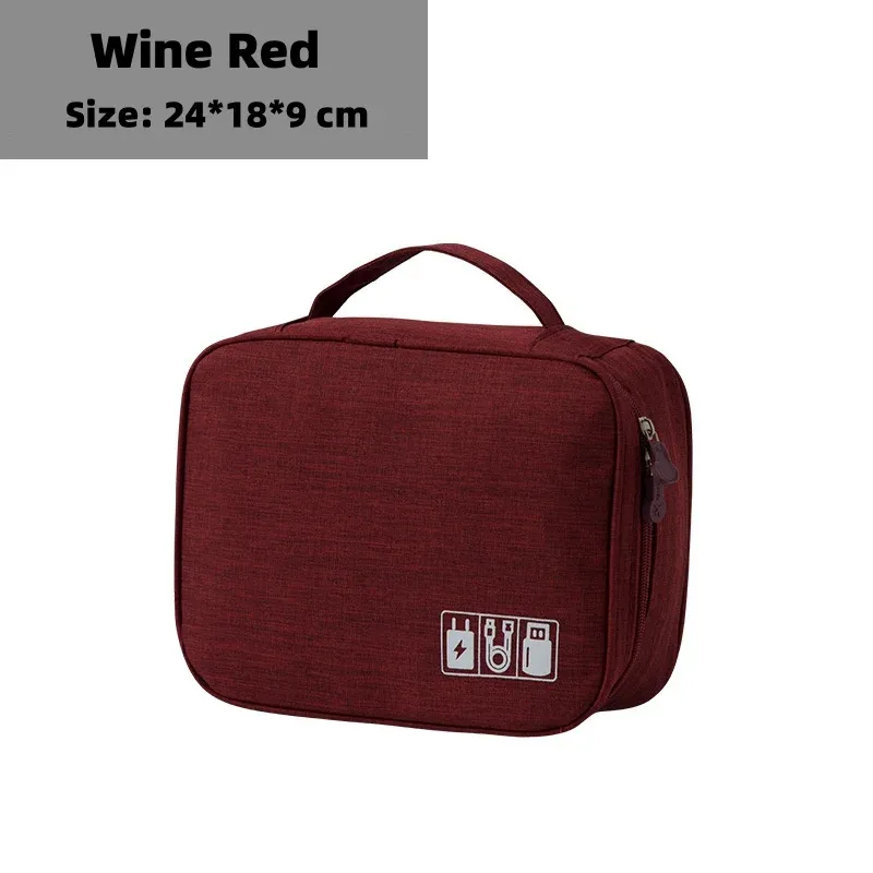 Sac de rangement pour câbles, organisateur électronique étanche, pochette de rangement portable pour chargeurs et câbles USB, organisateur de câbles de voyage 11