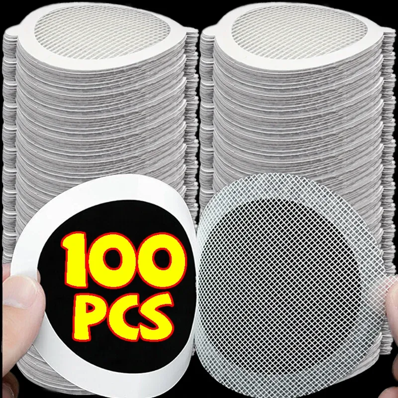 Crépine de vidange jetable, lot de 100, pour salle de bains, filtre anti-blocage pour canalisation de sol, couverture de douche, filtre d'évier