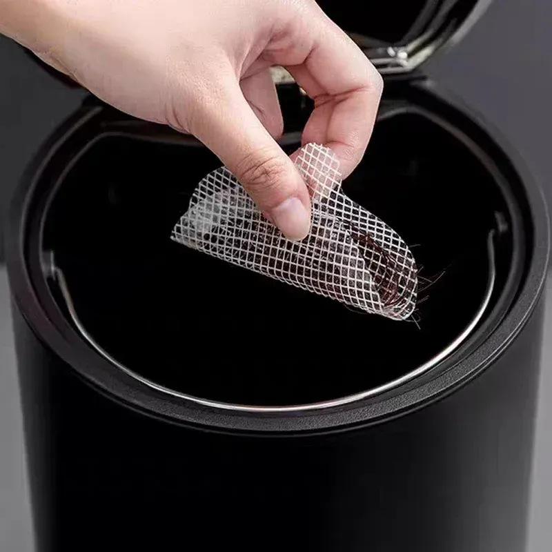 Crépine de vidange jetable, lot de 100, pour salle de bains, filtre anti-blocage pour canalisation de sol, couverture de douche, filtre d'évier 3