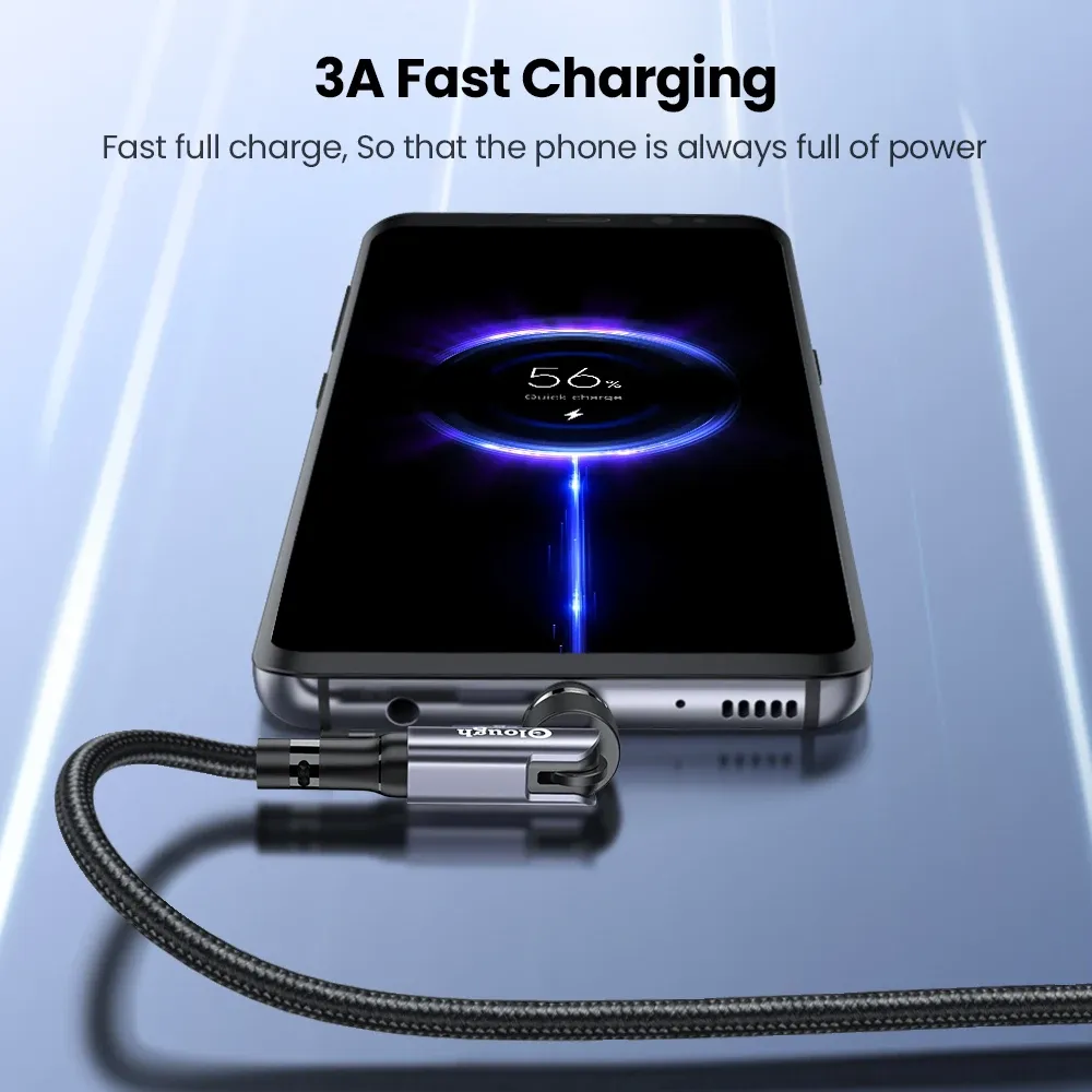 Câble magnétique Elough 540 charge rapide 3 A, Micro USB et USB-C 2