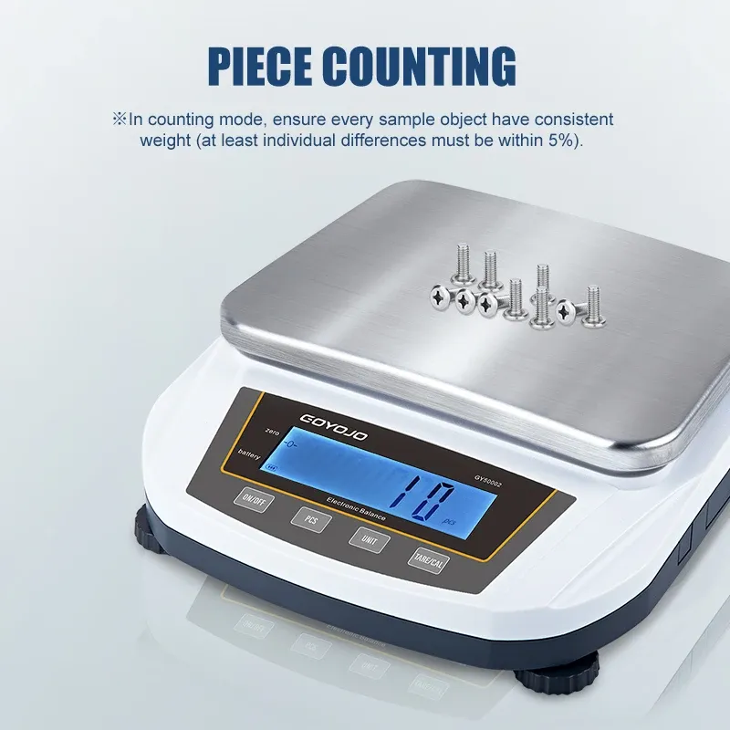 Balance de précision numérique 5 kg, 0,01 g, balance électronique de laboratoire à écran rétroéclairé, balance de bijoux et de cuisine, 100-240 V 4