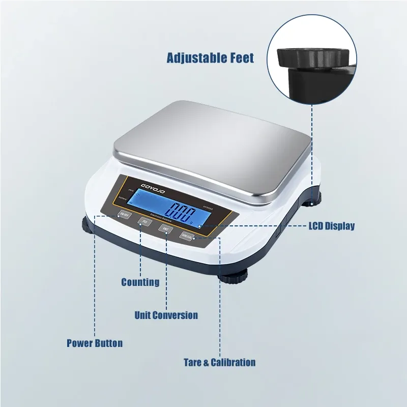 Balance de précision numérique 5 kg, 0,01 g, balance électronique de laboratoire à écran rétroéclairé, balance de bijoux et de cuisine, 100-240 V 6