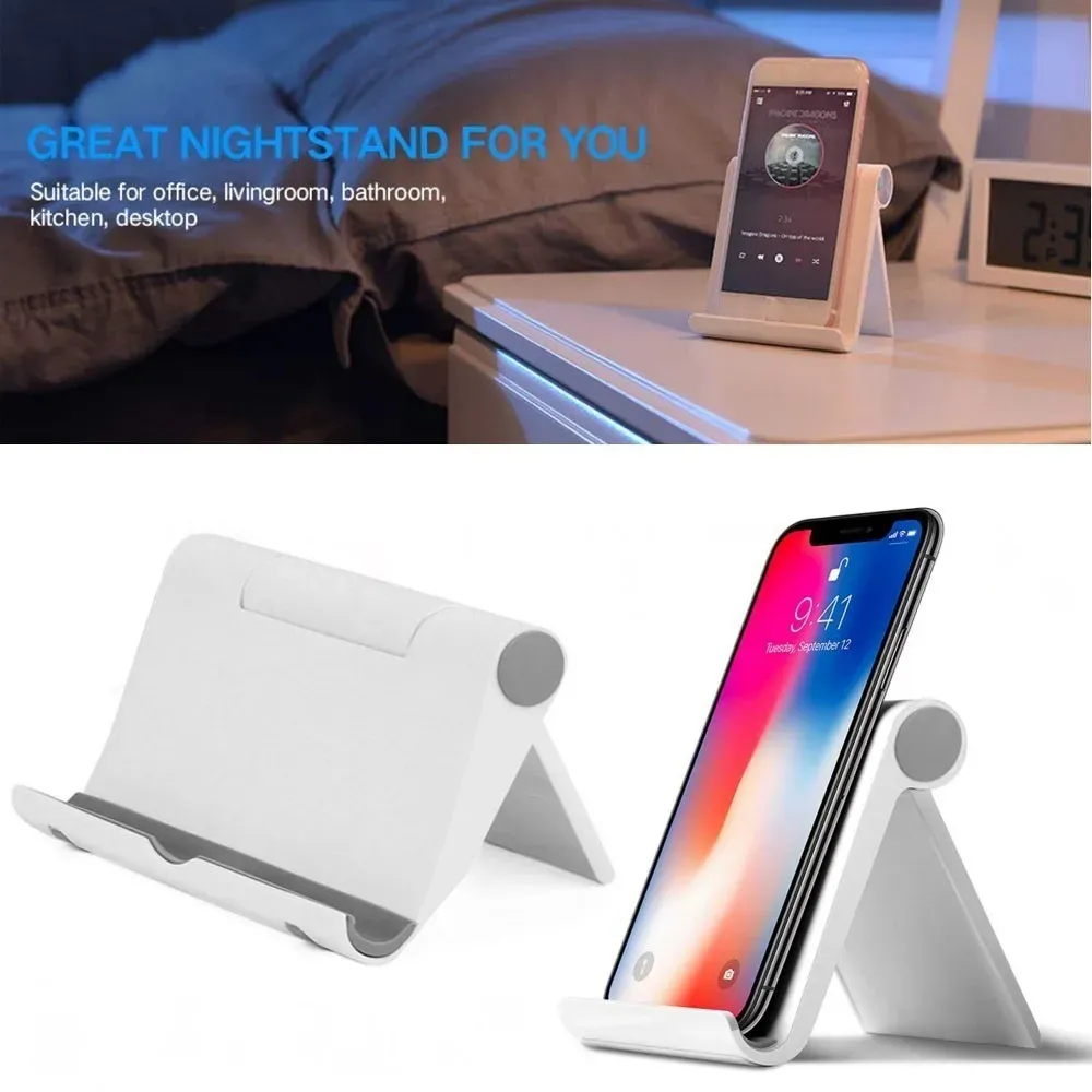 Support de bureau pliable et flexible pour téléphone portable et tablette – Accessoire pratique pour smartphone 6