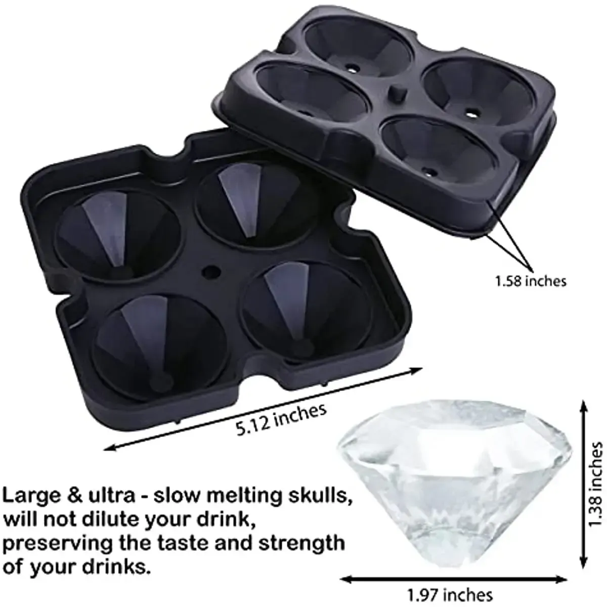 Gros plan sur la boule de glace en silicone