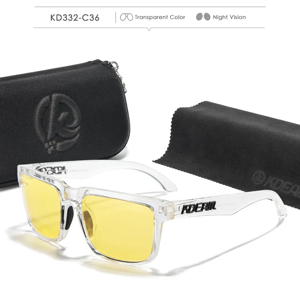 Lunettes de soleil photochromiques et polarisées KDEAM pour hommes et femmes, catégorie 3, monture unique, avec étui 9