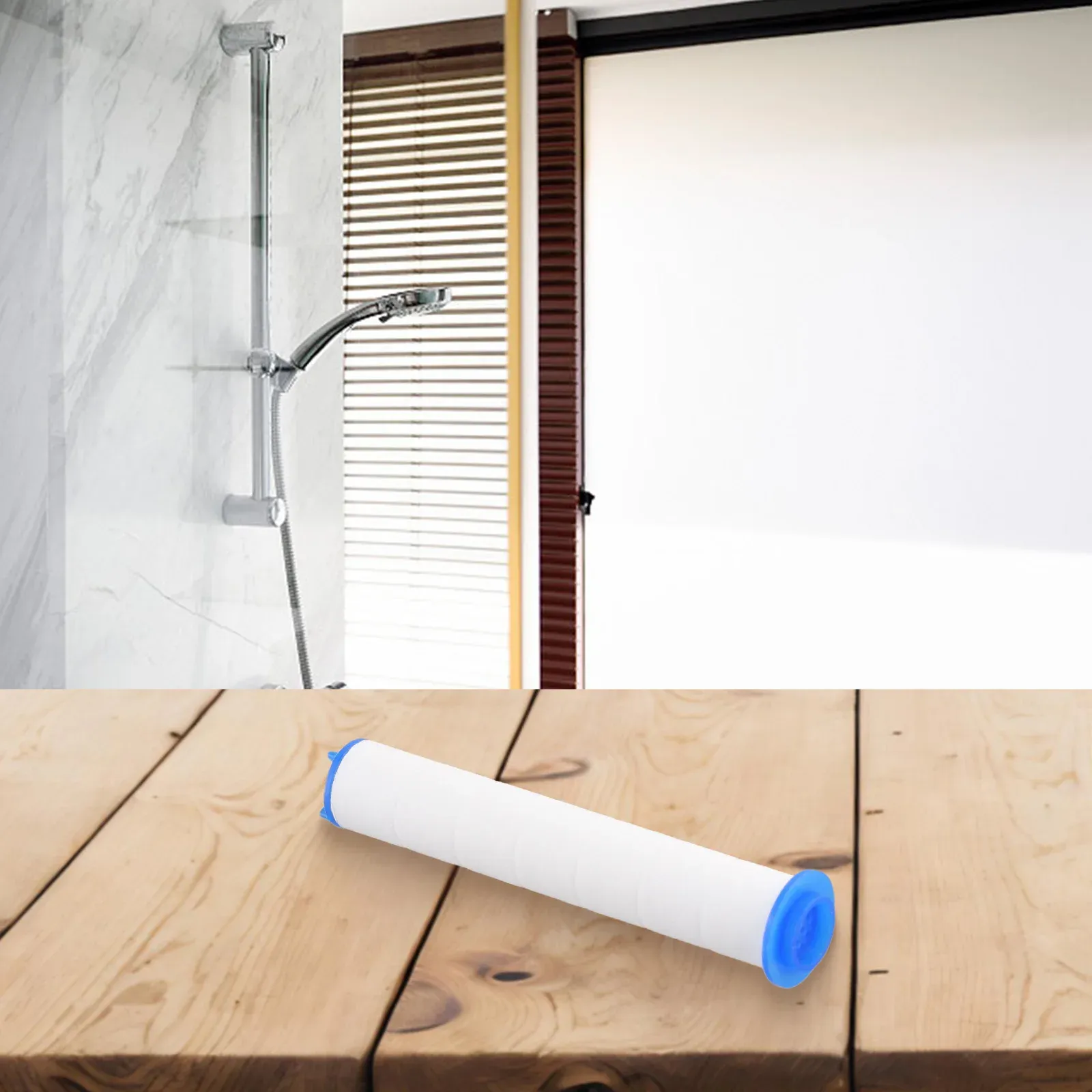 Filtre à eau de douche vue de côté