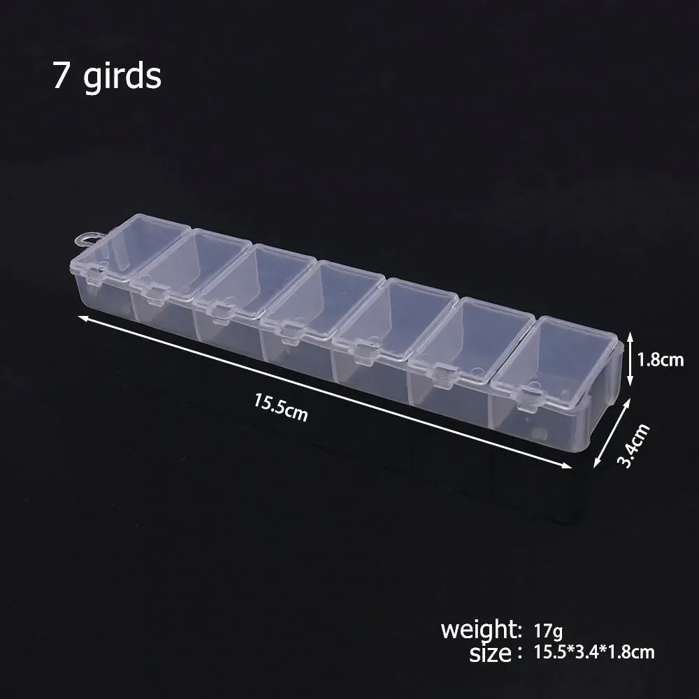 Boîte de rangement en plastique à 6 à 32 compartiments, organisateur de bijoux avec séparateurs pour perles, idéale pour l'artisanat et la couture 16