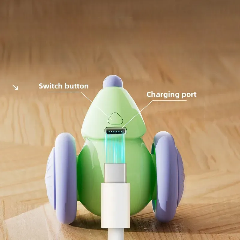 Jouet interactif pour chat : voiture-souris électrique rechargeable à détection d'obstacles 5