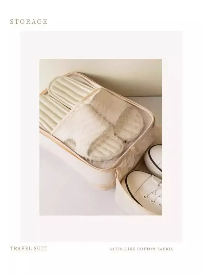 Sac à chaussures de voyage, utilisation en déplacement