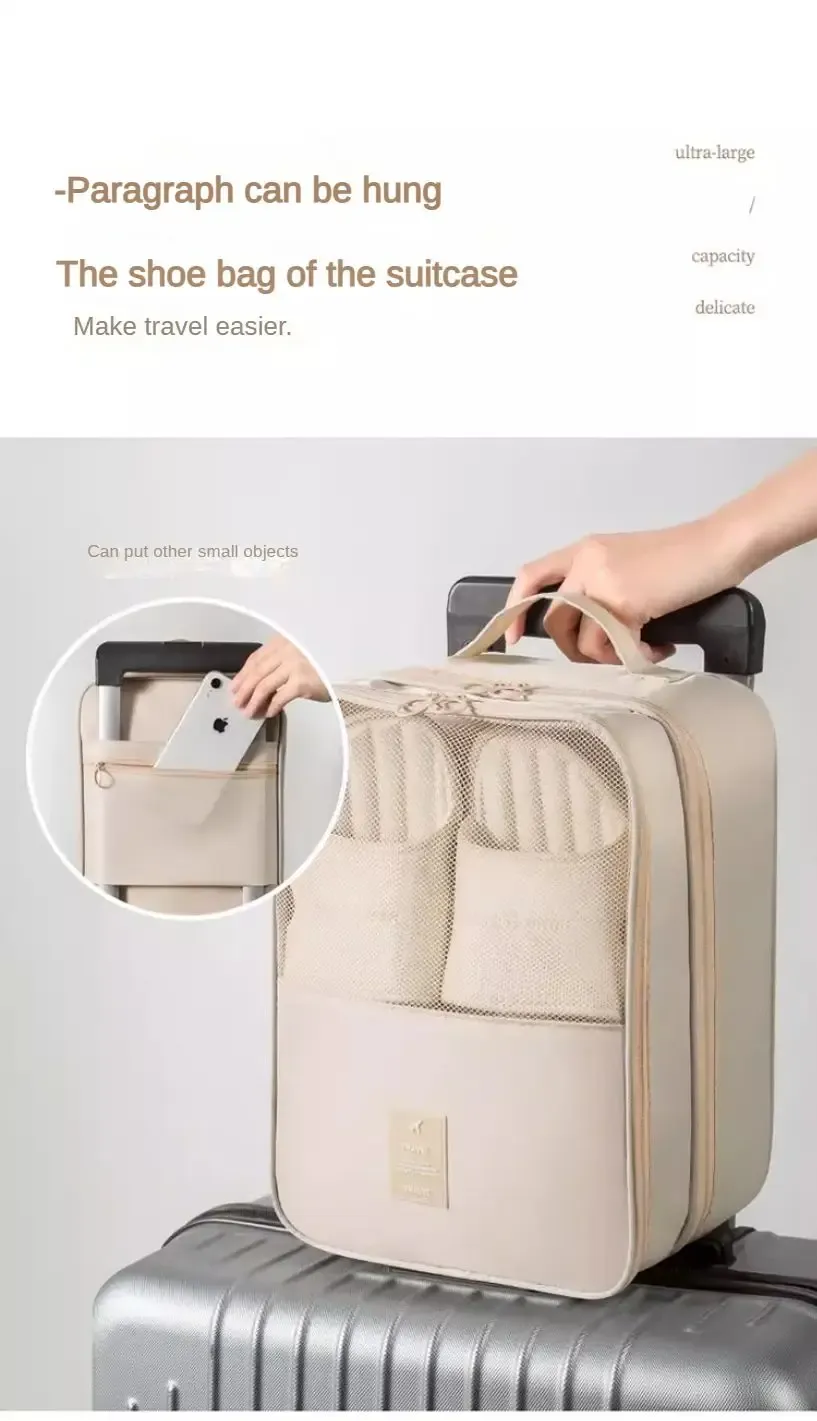 Sac à chaussures de voyage, rangement en valise