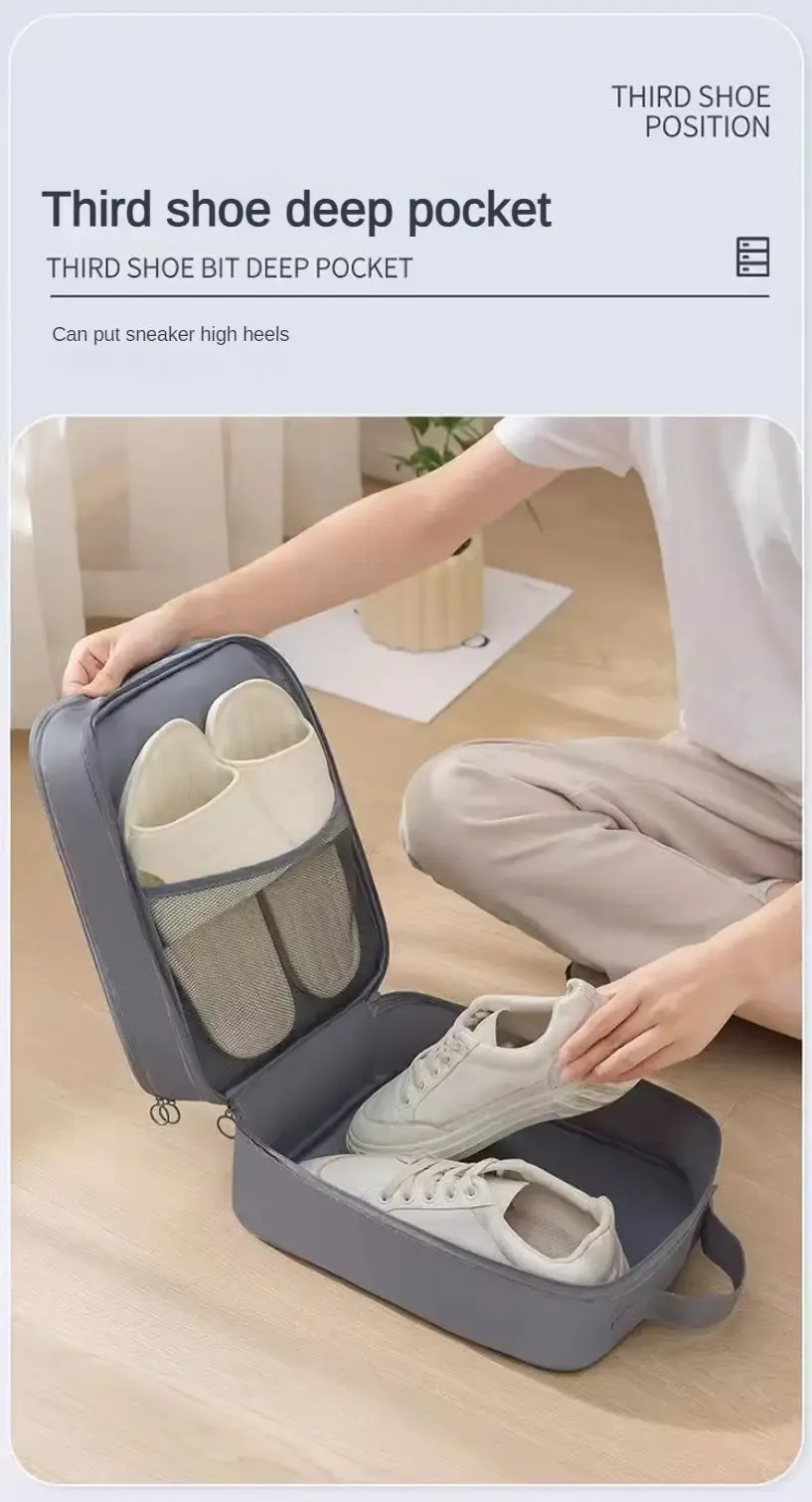 Sac à chaussures de voyage, fermeture
