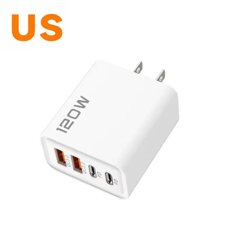 Chargeur USB-C 120 W à 4 ports Xiaomi, charge rapide PD, compatible Samsung, iPhone et Huawei 8