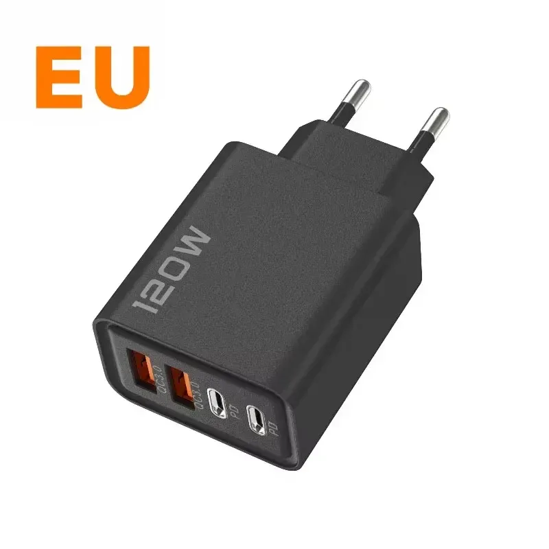 Chargeur USB-C 120 W à 4 ports Xiaomi, charge rapide PD, compatible Samsung, iPhone et Huawei 16