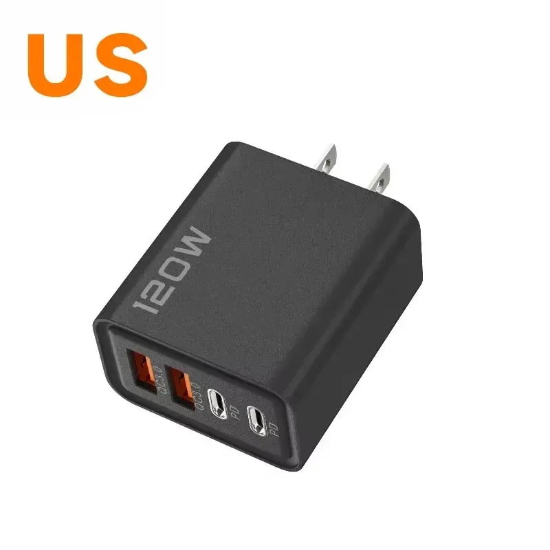 Chargeur USB-C 120 W à 4 ports Xiaomi, charge rapide PD, compatible Samsung, iPhone et Huawei 15