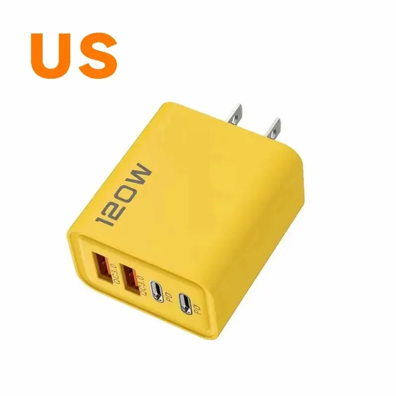 Chargeur USB-C 120 W à 4 ports Xiaomi, charge rapide PD, compatible Samsung, iPhone et Huawei 12