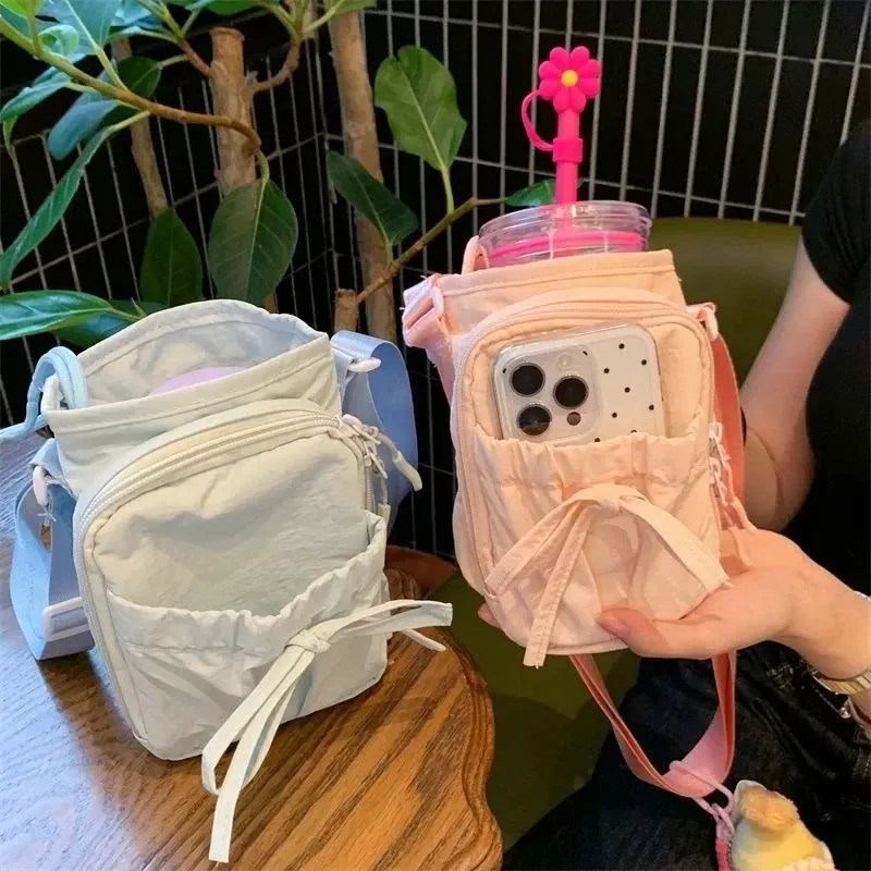 Sac bandoulière léger pour femme à design à nœuds, avec compartiment pour téléphone portable 3