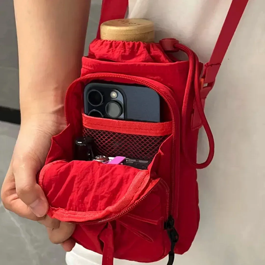 Sac bandoulière léger pour femme à design à nœuds, avec compartiment pour téléphone portable - Image 1