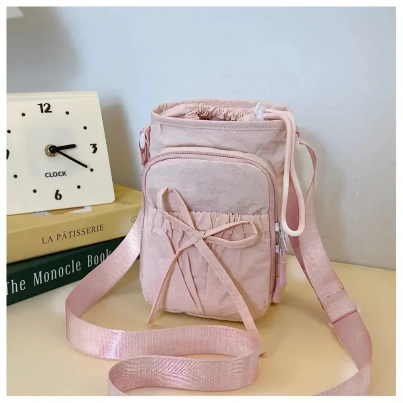 Sac bandoulière léger pour femme à design à nœuds, avec compartiment pour téléphone portable 8