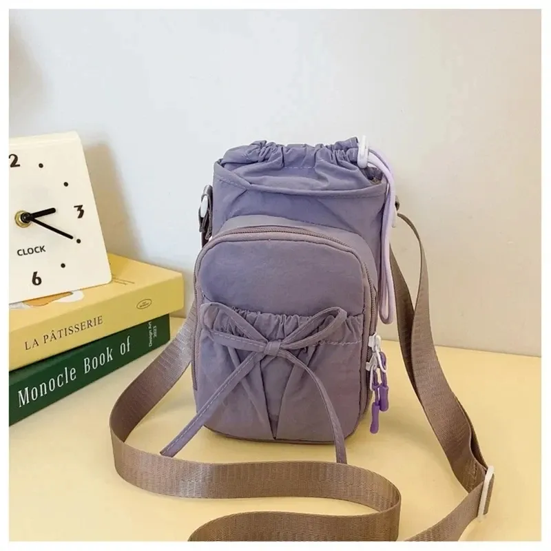 Sac bandoulière léger pour femme à design à nœuds, avec compartiment pour téléphone portable 12