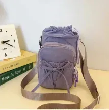 Sac bandoulière léger pour femme à design à nœuds, avec compartiment pour téléphone portable 11
