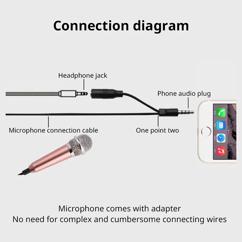 Micro de studio portable en situation d'usage